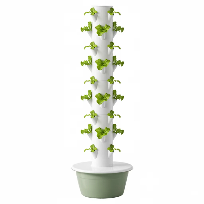 Hydroponic Tower Planter - ระบบปลูกพืชแบบไฮโดรโปนิกส์ 9 ชั้น สำหรับปลูกสตรอว์เบอร์รี แบบแนวตั้ง