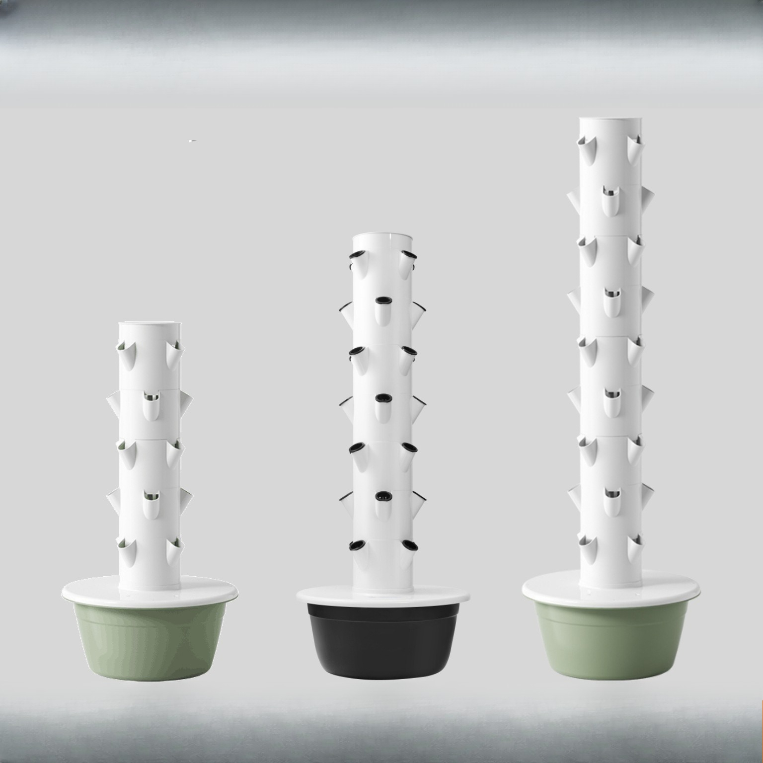 Hydroponic Tower Planter - กระถางปลูกผักไฮโดรโปนิกส์แนวตั้งอัจฉริยะ 1 ชิ้น สำหรับปลูกผักในบ้านแบบไร้ดิน