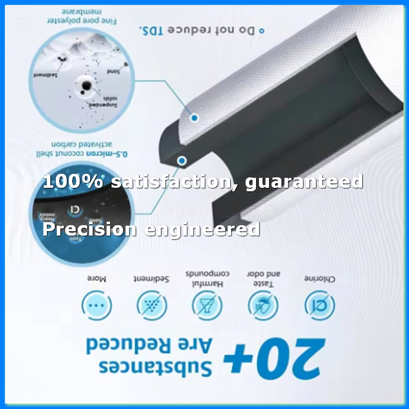 Carbon Filter Inline - DA29-10105J ไส้กรองน้ำแบบอินไลน์ ไส้กรองตู้เย็น ไส้กรองคาร์บอนกัมมันต์จากเปลือกมะพร้าว 4 ชิ้น-A68X