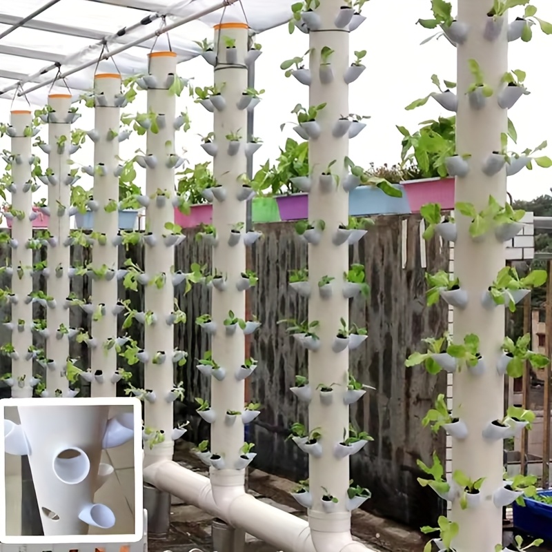 Hydroponic Tower Planter - 10 ชุด DIY Hydroponic หม้อสําหรับ Hydroponics
