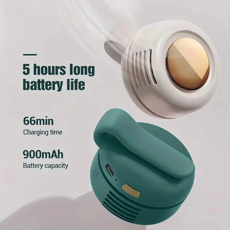 Oscillating Fan Clip - พัดลมเงียบแบบพกพา มินิ USB ชาร์จไฟได้ พัดลมไฟฟ้าแบบไม่มีใบพัด ปรับความเร็วได้