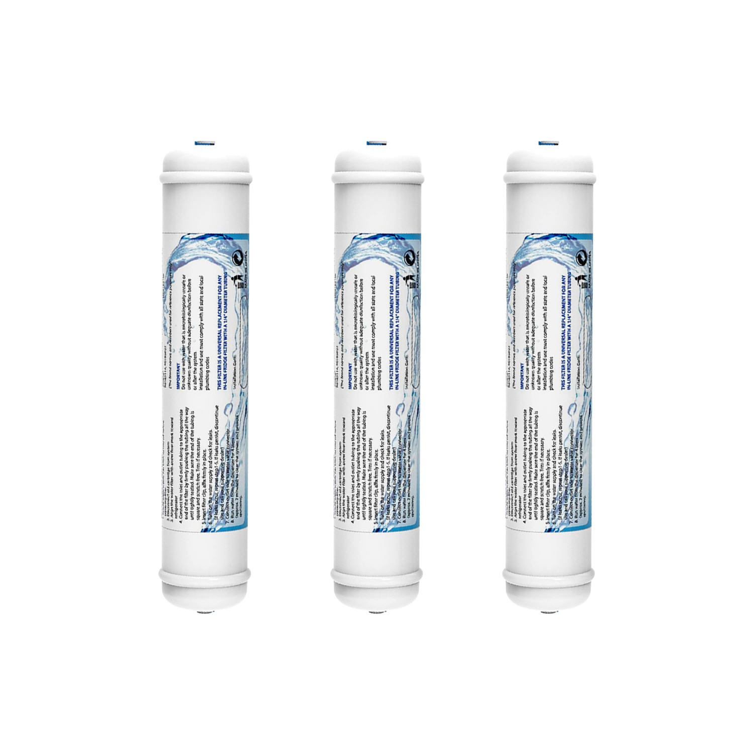 Carbon Filter Inline - ไส้กรองน้ำแบบอินไลน์ T33 ขนาด 1/4 นิ้ว พร้อมข้อต่อแบบเร็ว