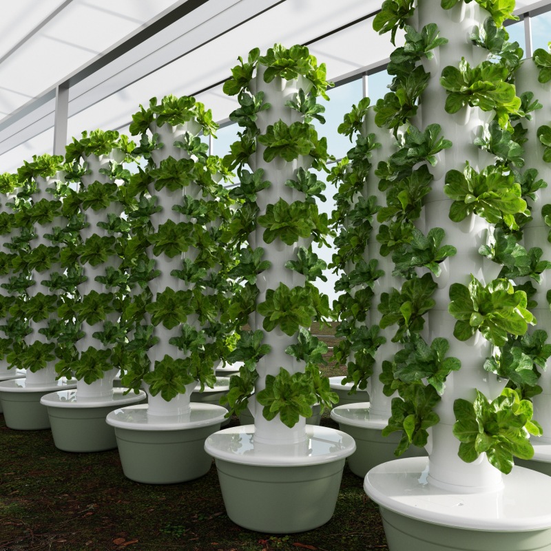 ระบบปลูกพืชแบบไฮโดรโปนิกส์ 9 ช - Hydroponic Tower Planter บทวิจารณ์และราคา