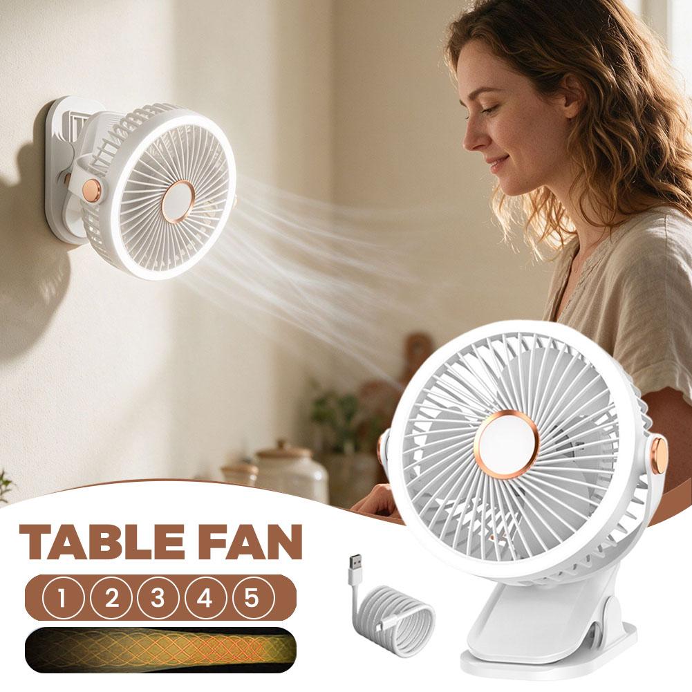 พัดลมตั้งโต๊ะแบบหนีบเงียบ ปรับ - Oscillating Fan Clip บทวิจารณ์และราคา