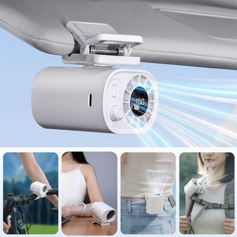 พัดลมติดรถยนต์ 360 องศา °   พั - Oscillating Fan Clip บทวิจารณ์และราคา