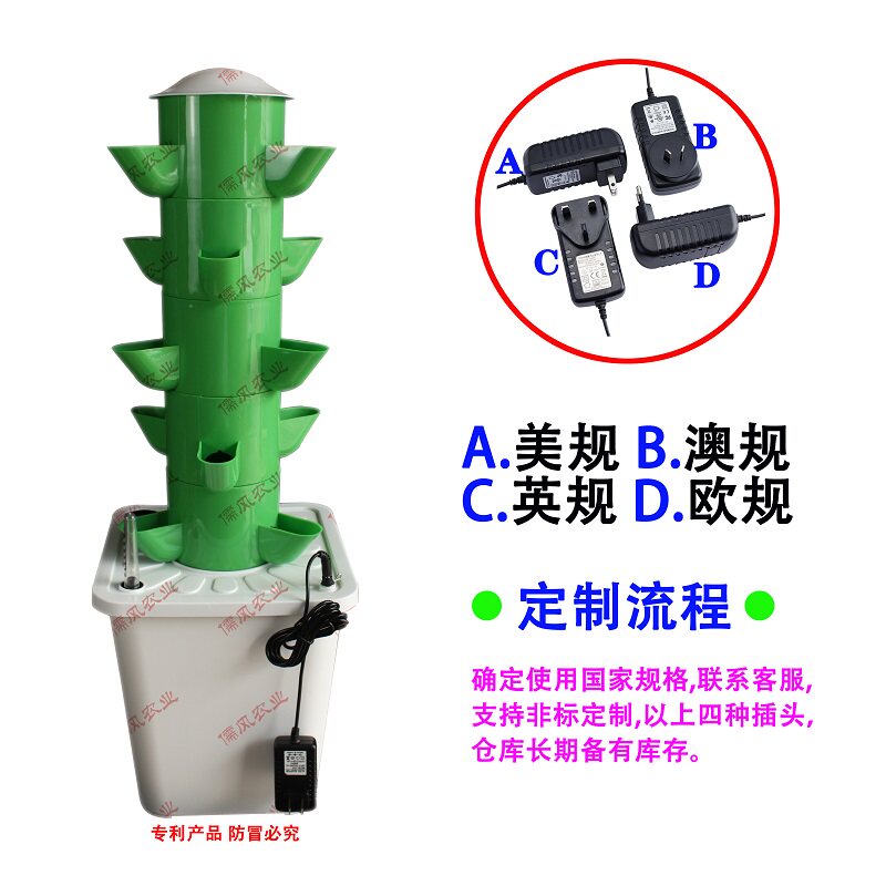 กระถางปลูกผักไฮโดรโปนิกส์แบบหล - Hydroponic Tower Planter บทวิจารณ์และราคา