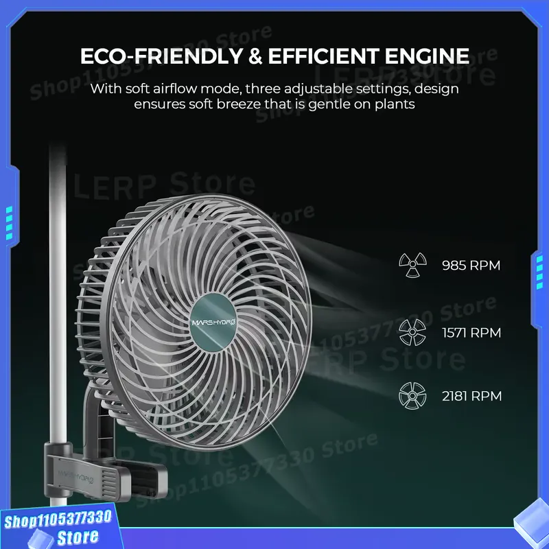 พัดลมหนีบขนาด 6 นิ้ว Mars Hydr - Oscillating Fan Clip บทวิจารณ์และราคา