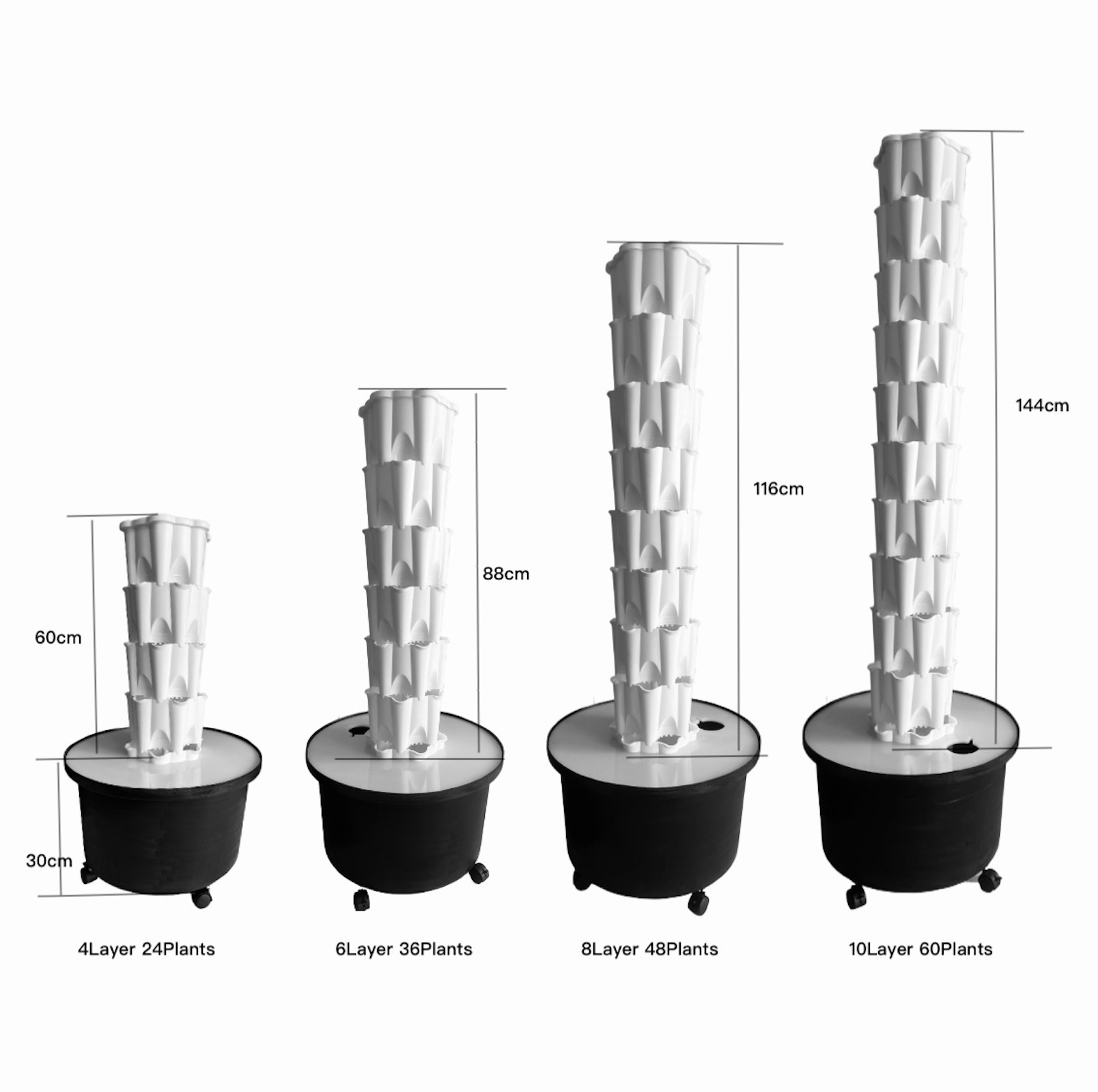 ระบบปลูกผักไฮโดรโปนิกส์แบบทาวเ - Hydroponic Tower Planter บทวิจารณ์และราคา