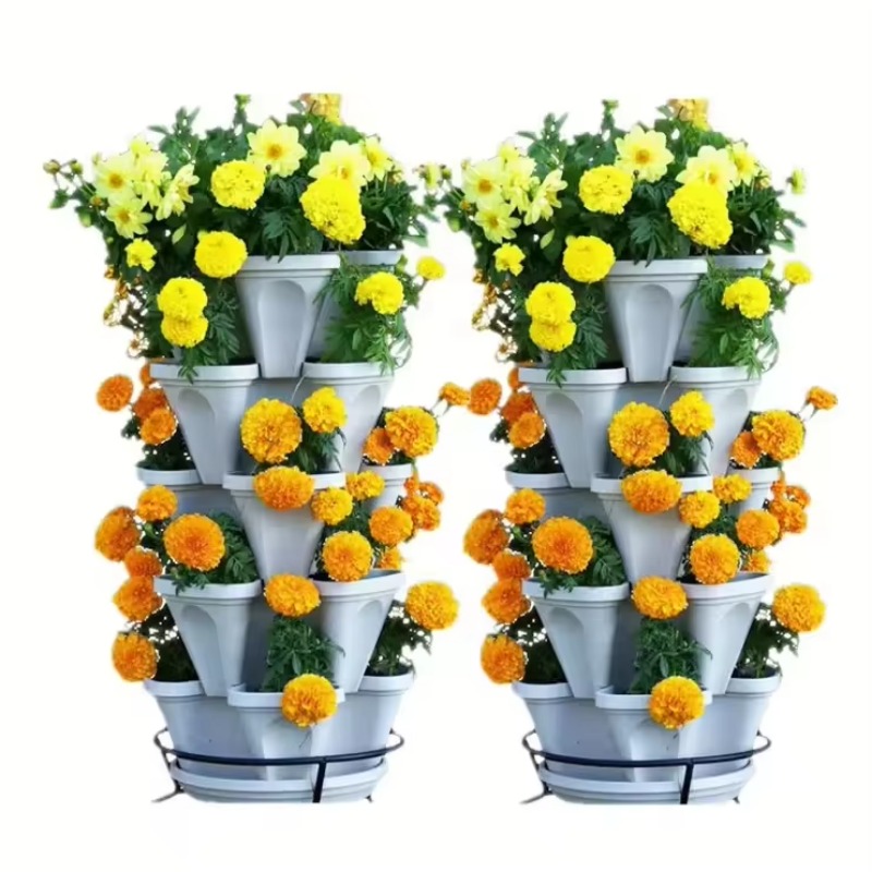 กระถางปลูกสตรอว์เบอร์รีแบบซ้อน - Hydroponic Tower Planter บทวิจารณ์และราคา