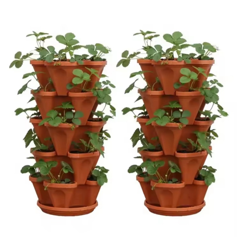 กระถางปลูกสตรอว์เบอร์รีแบบซ้อน - Hydroponic Tower Planter บทวิจารณ์และราคา