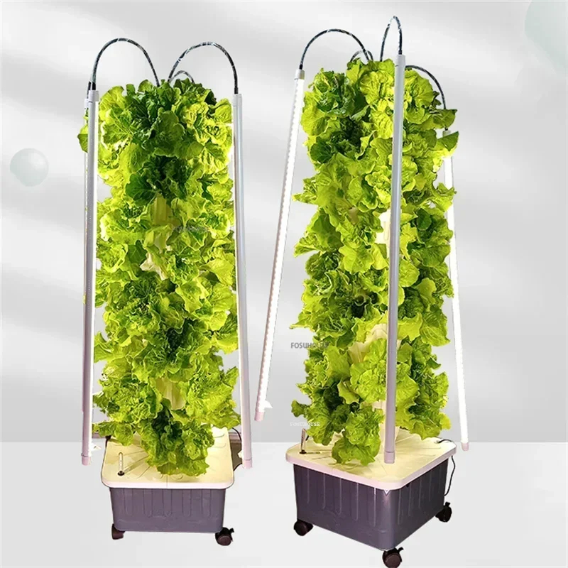 ระบบปลูกพืชไร้ดินแบบแนวตั้งในเ - Hydroponic Tower Planter บทวิจารณ์และราคา