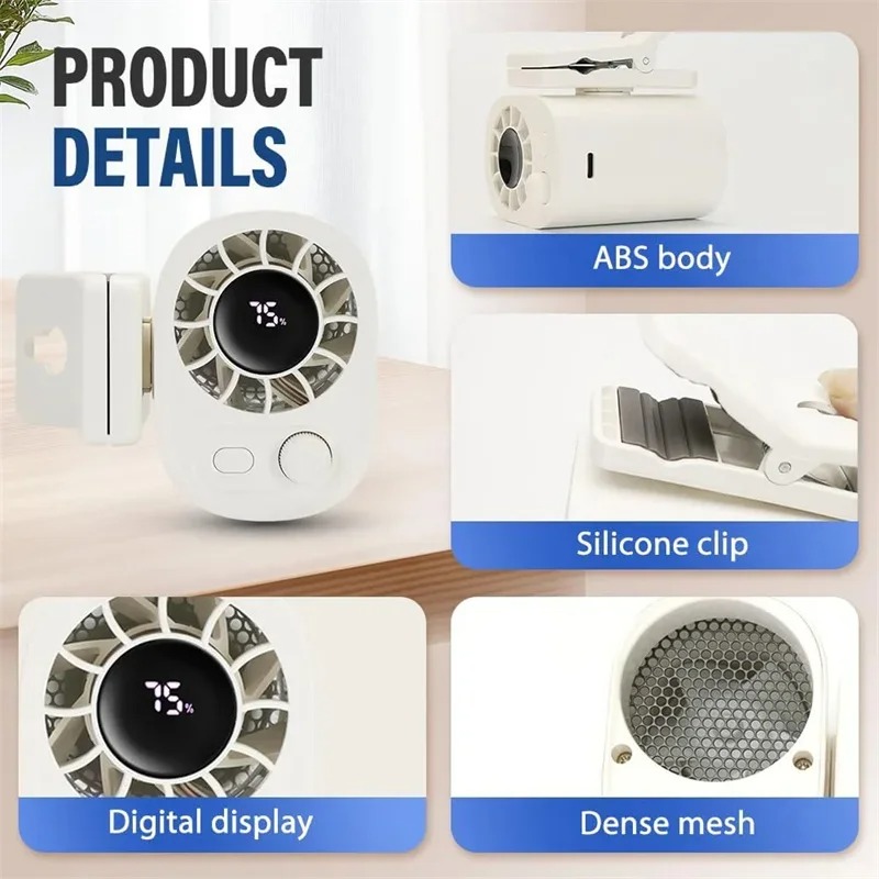 พัดลมติดรถยนต์แบบหนีบ 360 องศา - Oscillating Fan Clip บทวิจารณ์และราคา
