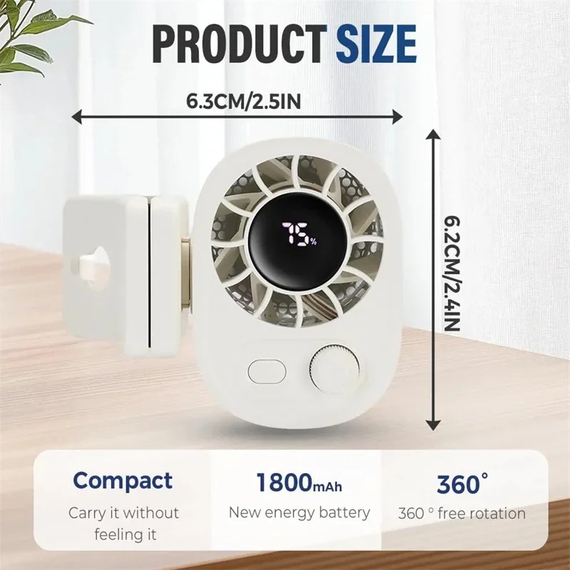 พัดลมติดรถยนต์แบบหนีบ 360 องศา - Oscillating Fan Clip บทวิจารณ์และราคา
